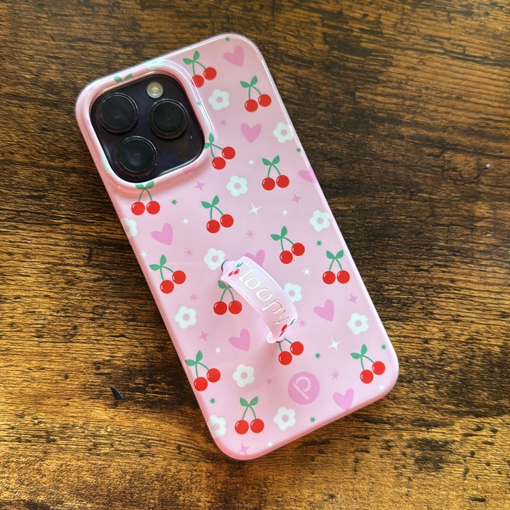 Krista Horton x Cherry Loopy Case 14 Pro Max. Brand new condition.